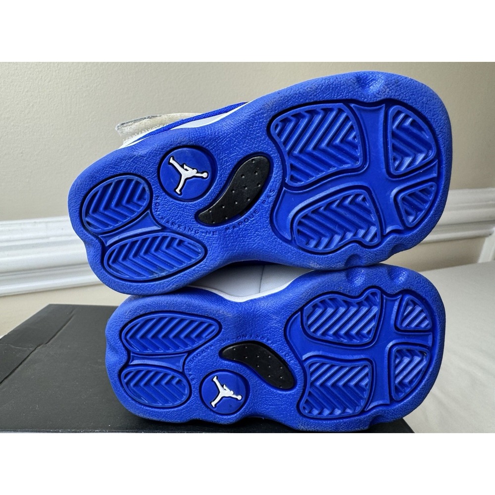 Jordan Pro Strong TD Toddler Shoes White Racer Blue Wolf Grey DC7910-104 Size 4C - Picture 16 of 16